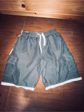 Arizona Jean Company Men's Dark Gray Cargo Swim Shorts